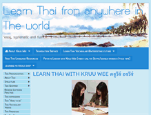 Tablet Screenshot of kruuweeteachthai.com
